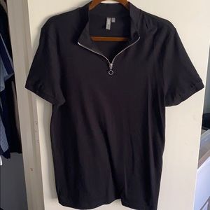 Black zip shirt